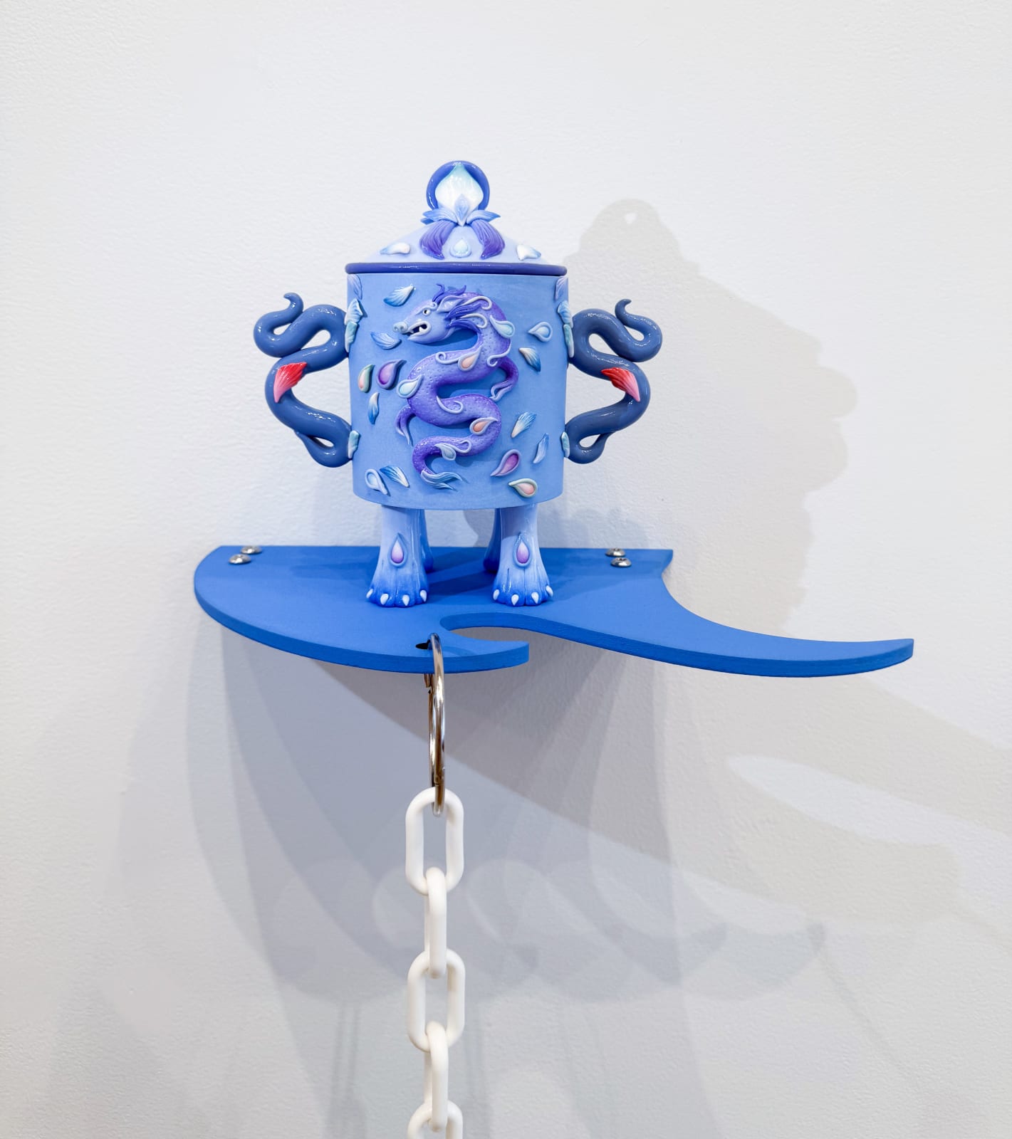 Hannah Lim, Violet Dragon Snuff Bottle, 2025