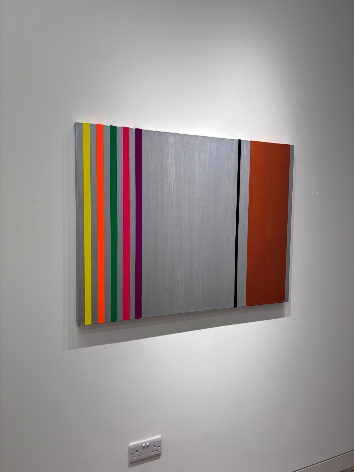 Osvaldo Mariscotti, Untitled (Black and Copper over Silver), 2025