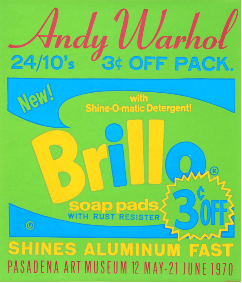Andy Warhol, Brillo (Pasadena Art Museum Exhibition Poster), 1970