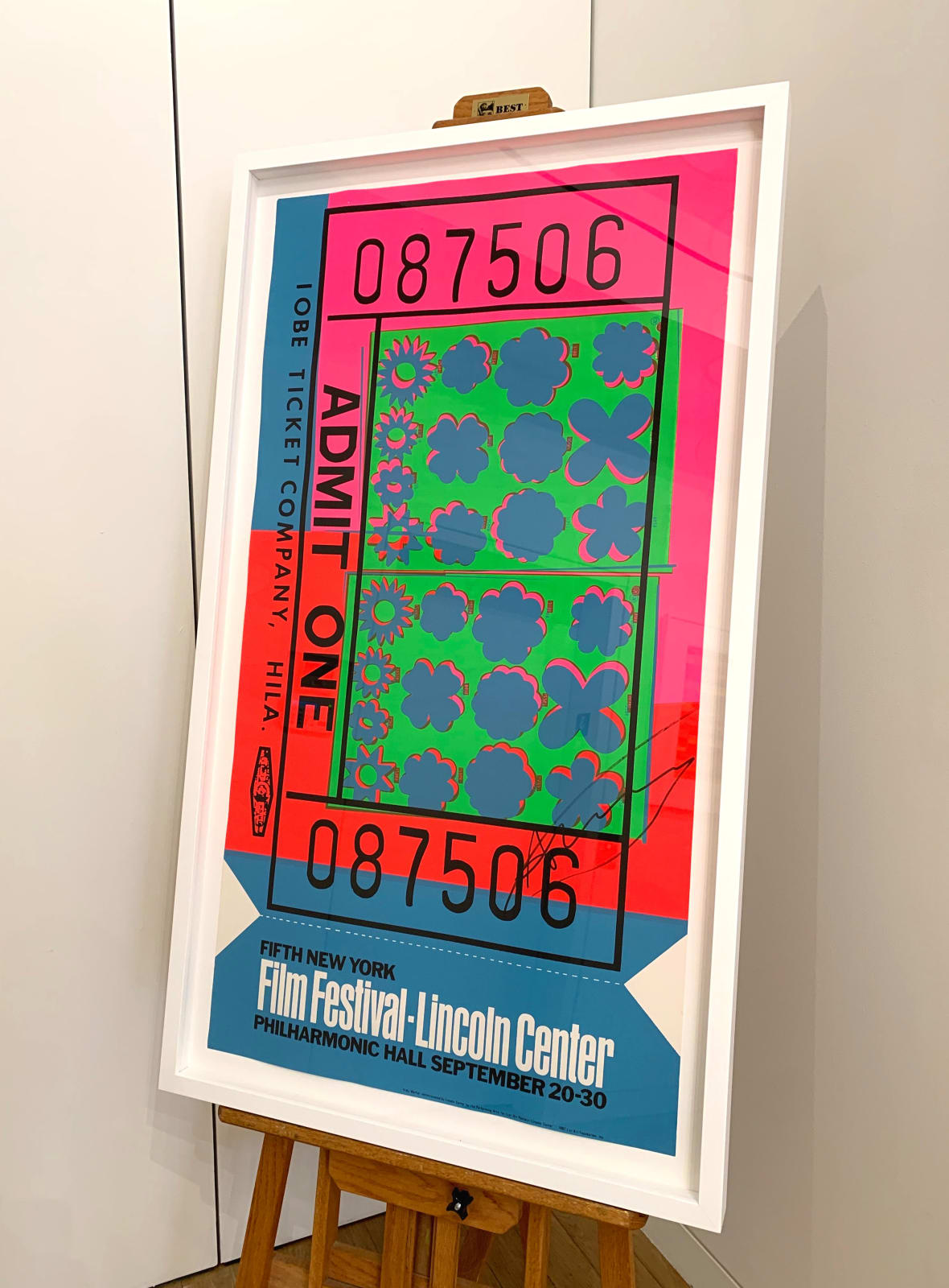 Andy Warhol, Lincoln Center Ticket (F. & S. 19, R. p. 30), 1967