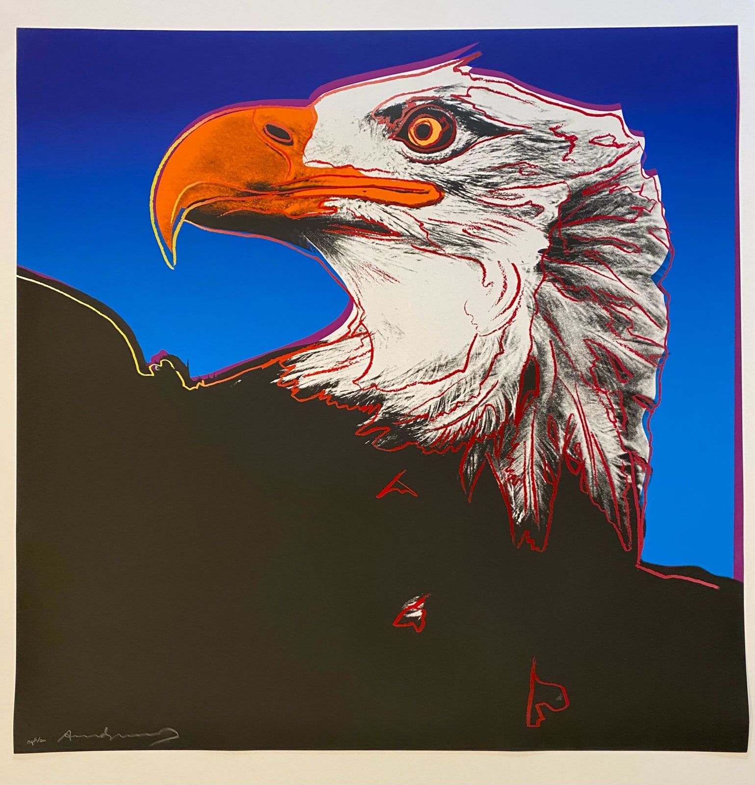 Andy Warhol, Bald Eagle, from: Endangered Species, 1983