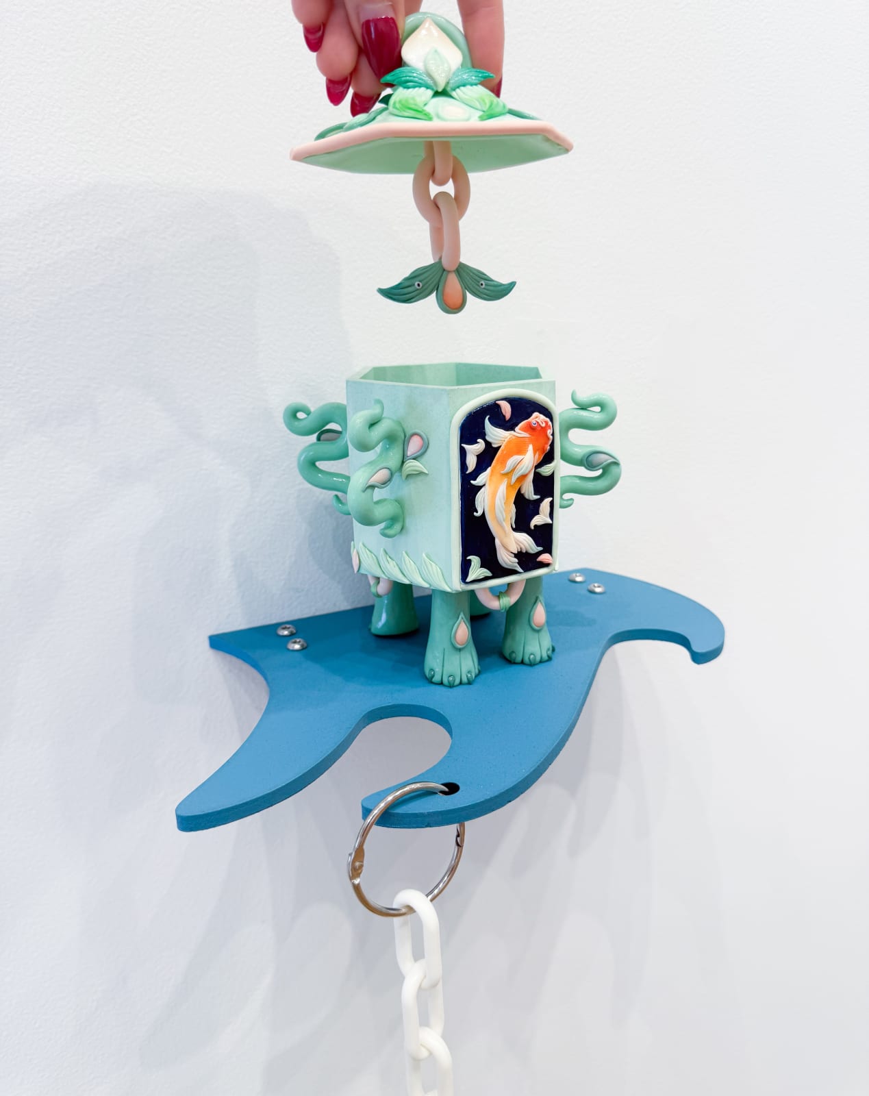 Hannah Lim, Magic Koi Snuff Bottle , 2024