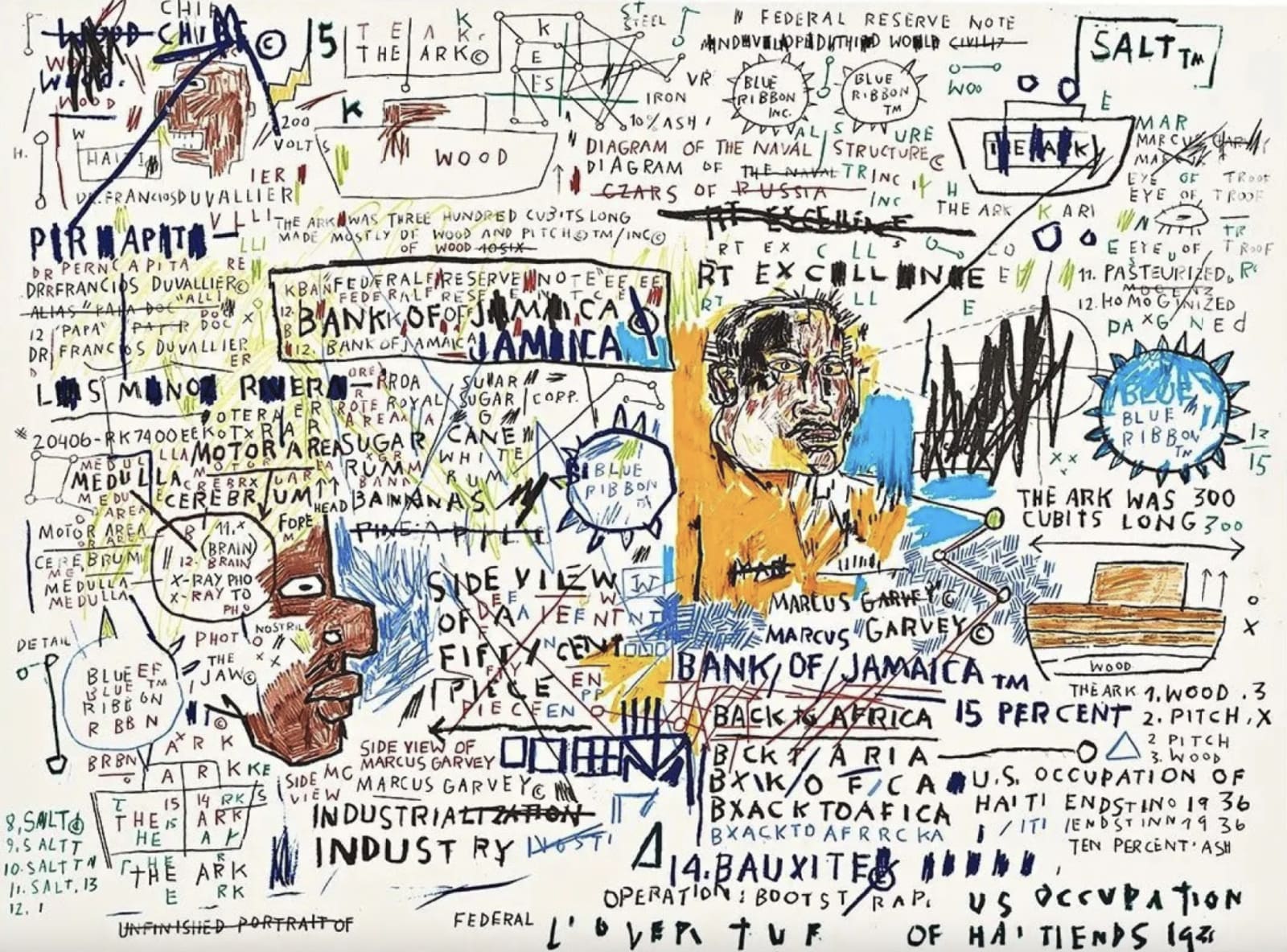 Jean-Michel Basquiat, 50 Cent Piece, 1982-83/2019