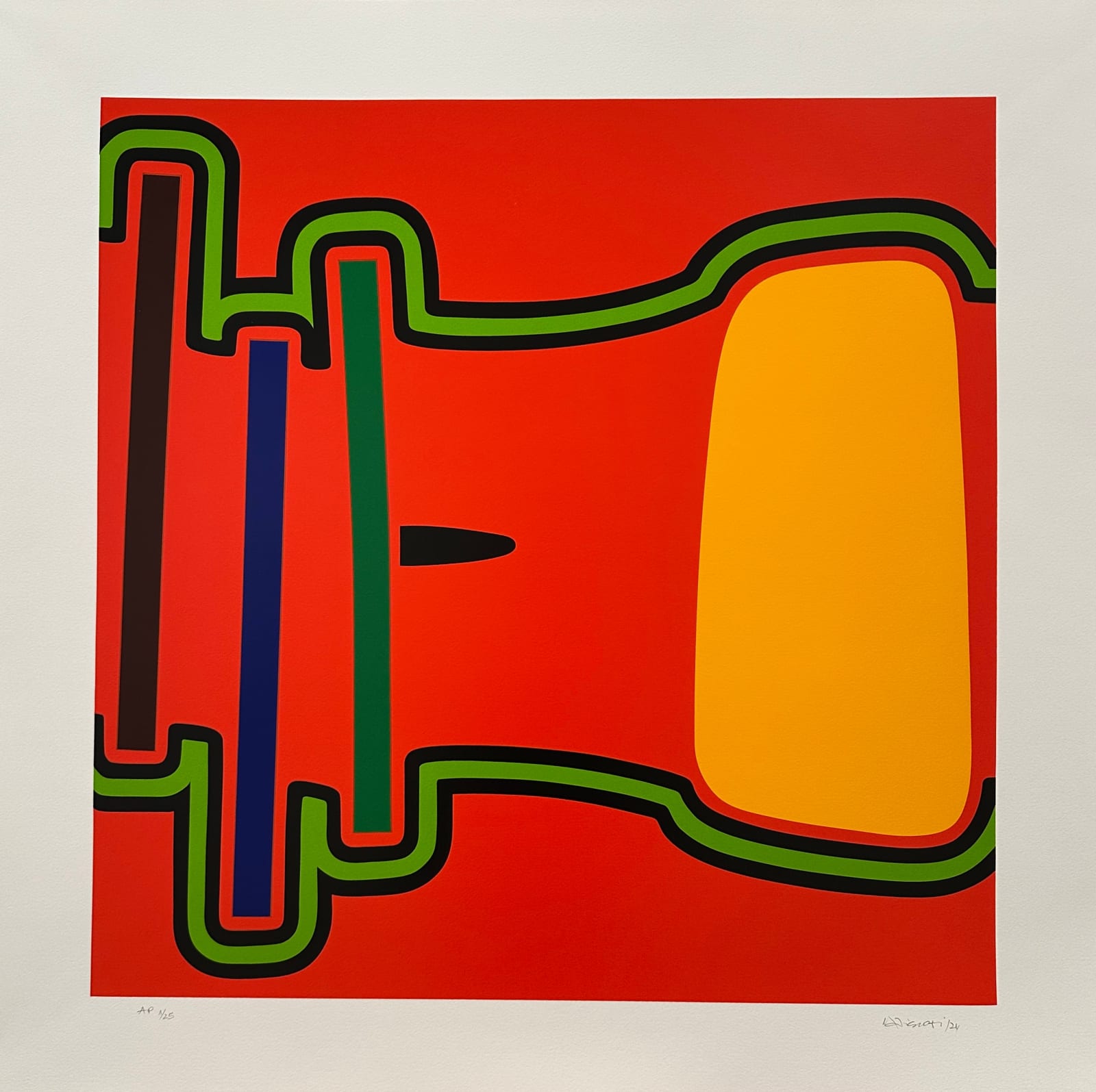 Osvaldo Mariscotti, Red Landscape, 2024
