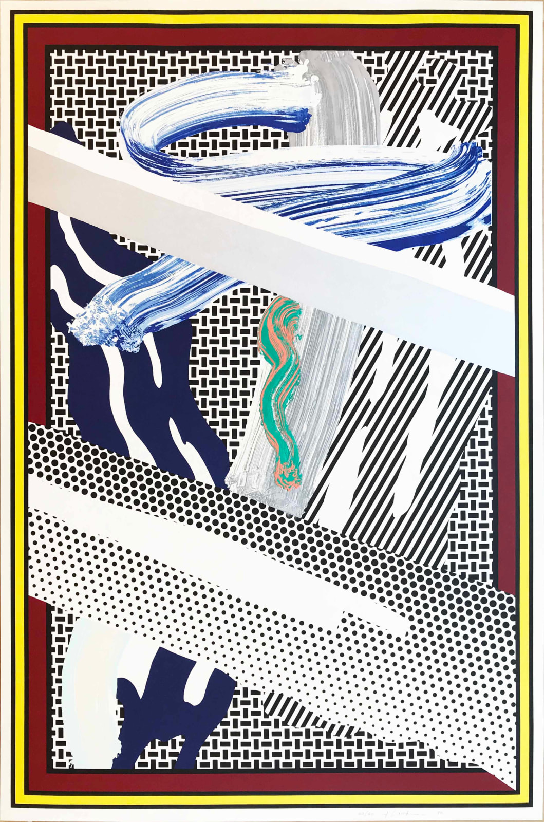 Roy Lichtenstein, Reflections on Expressionist Painting from the Carnegie Hall 100th Anniversary Portfolio, 1990/1991