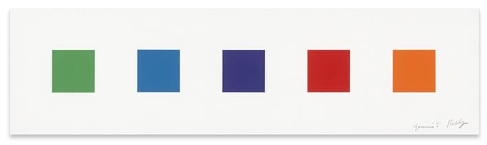 Ellsworth Kelly, Color Squares 1, 2022