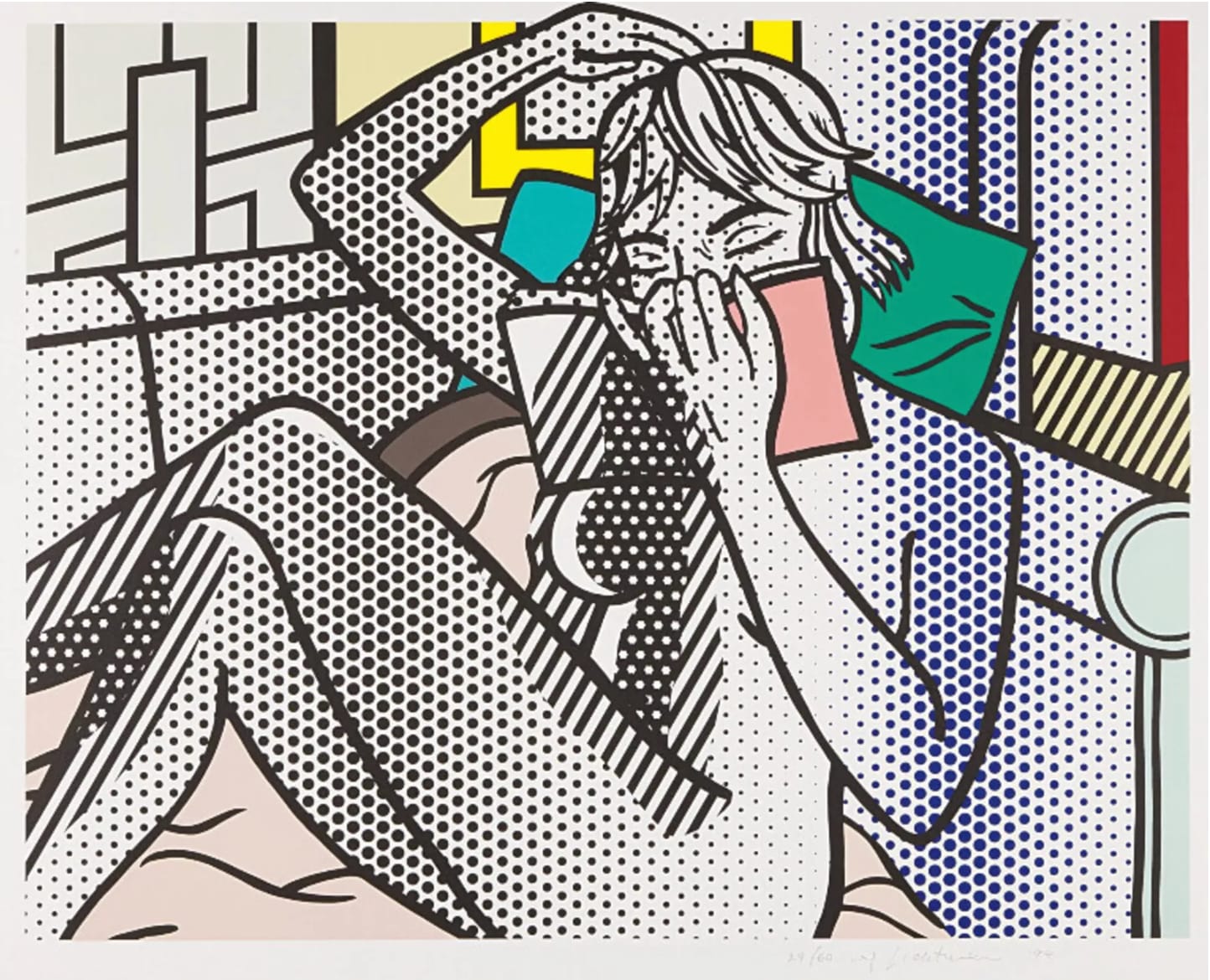 Roy Lichtenstein, Nude Readings, from Nudes, 1994