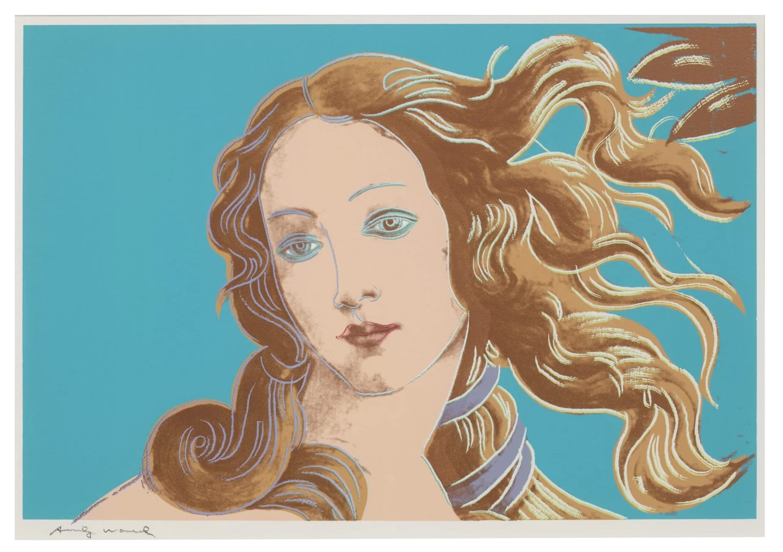 Andy Warhol, Details of a Renaissance Painting (Sandro Botticelli Birth of Venus, 1482), 1984