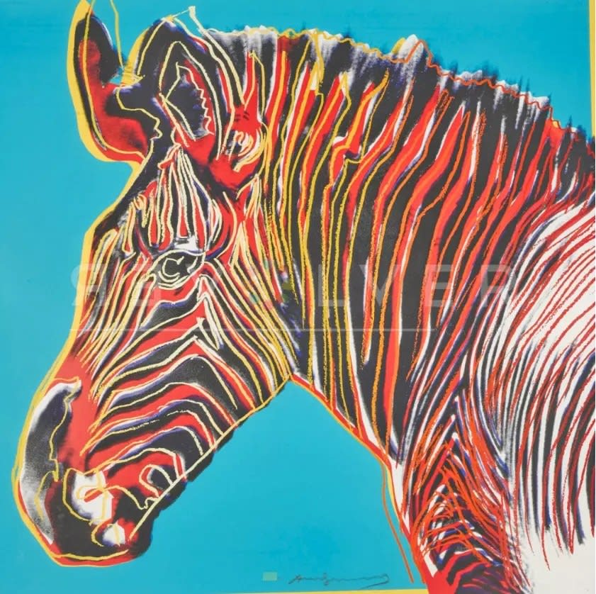 Andy Warhol, Grevy's Zebra 300 (FS 11.300), 1983