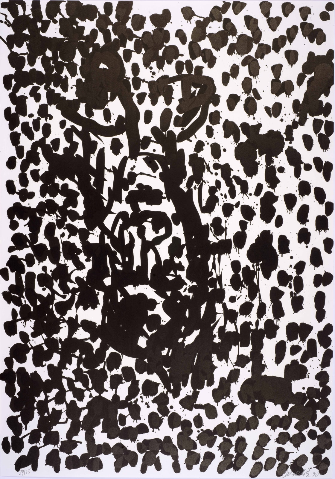 Georg Baselitz, Suite 45: One plate, 1990