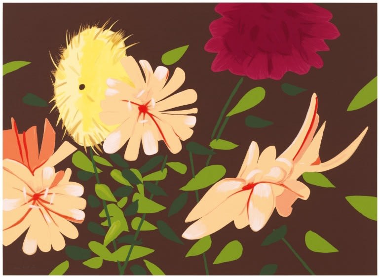 Alex Katz, Late Summer Flowers, 2013