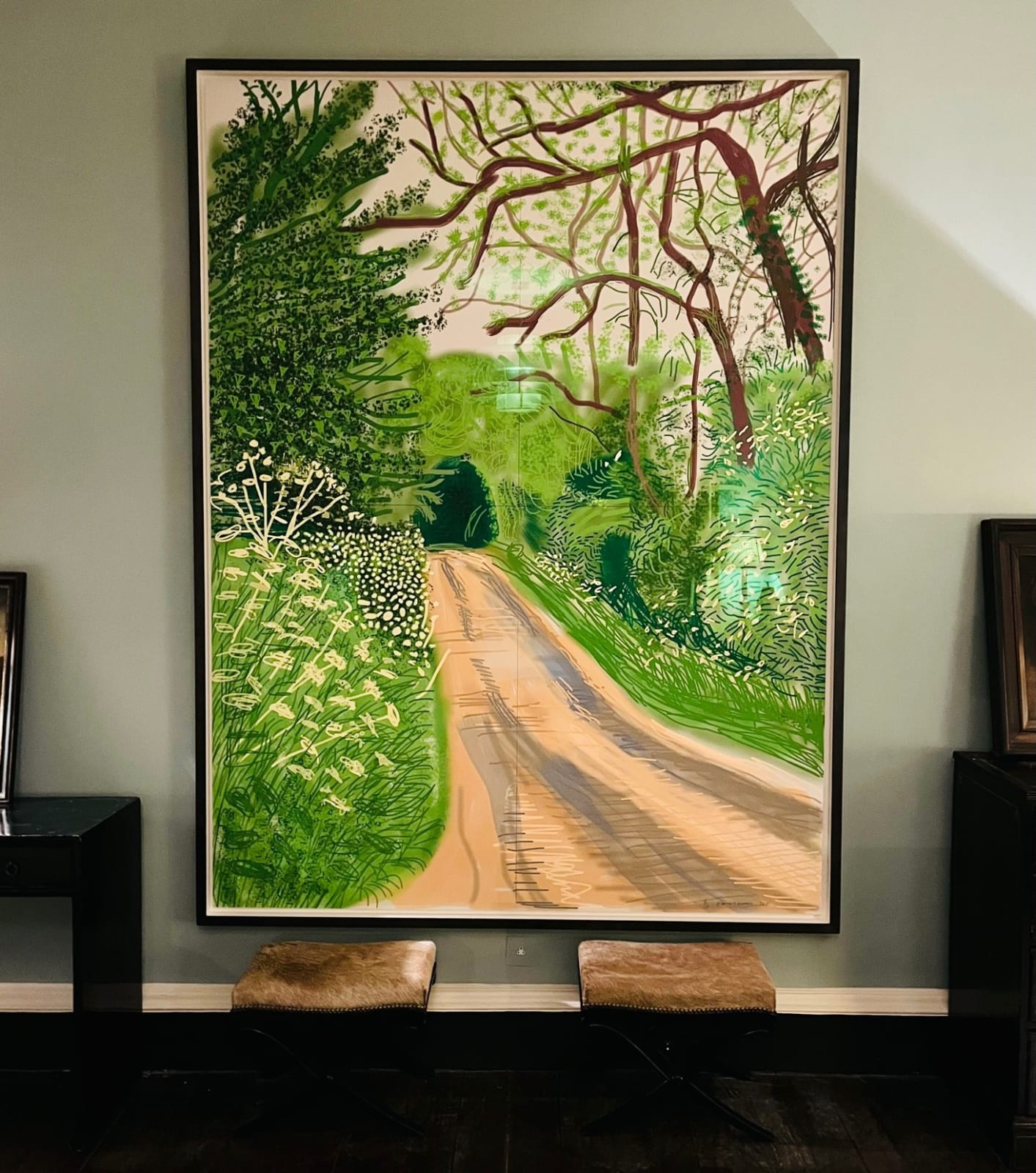 David Hockney, The Arrival of Spring in Wolgate, East Yorkshire in 2011, 2011
