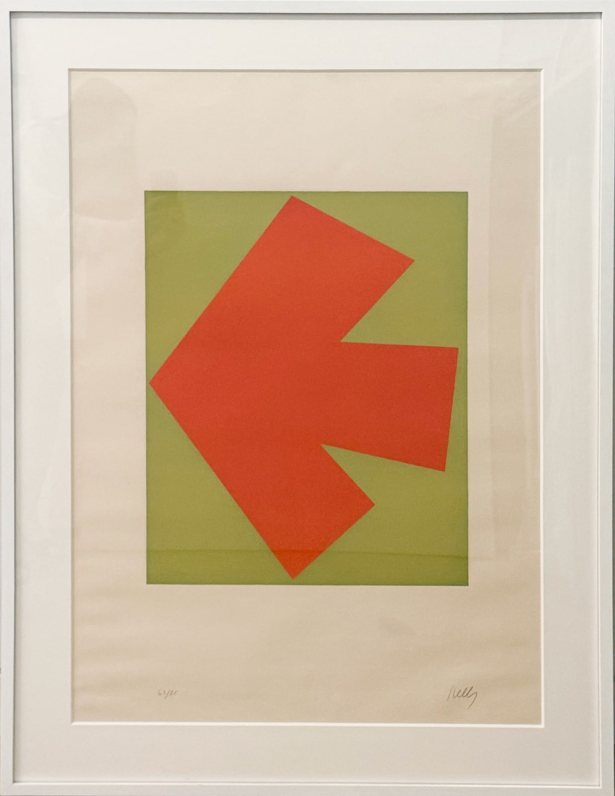 Ellsworth Kelly, Orange over Green (Orange sur Vert), from the Suite of Twenty-Seven Color Lithographs, 1964