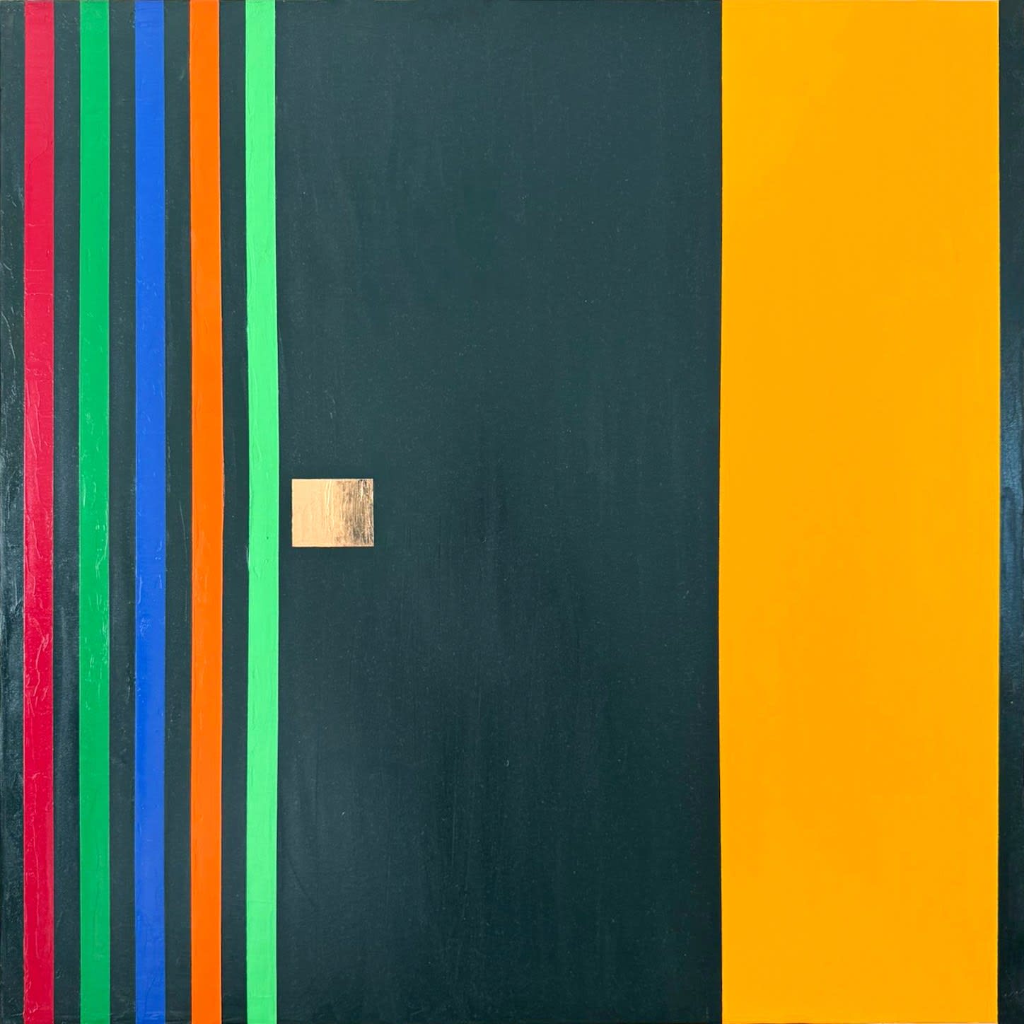 Osvaldo Mariscotti, Synergy (Deep Green/Yellow) V, 2025
