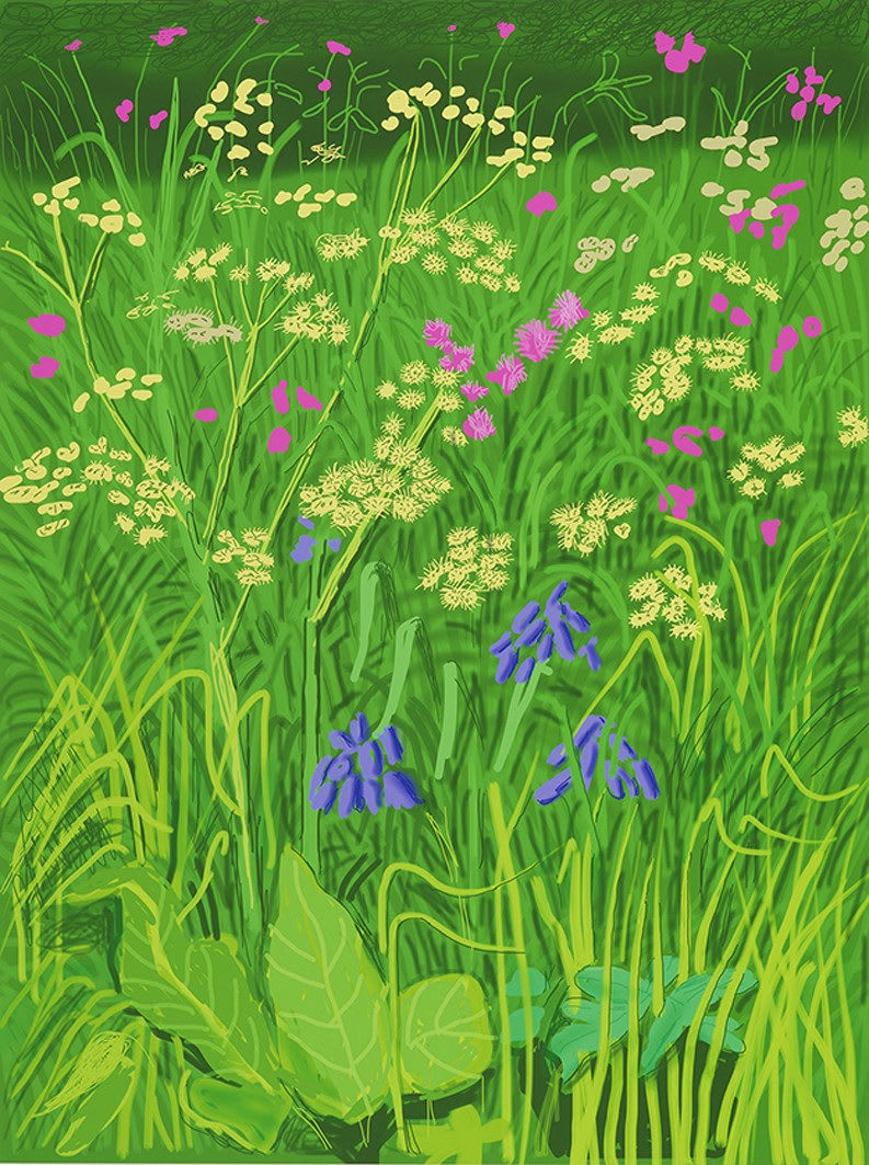 David Hockney, The arrival of spring in Woldgate, East Yorkshire, 2011