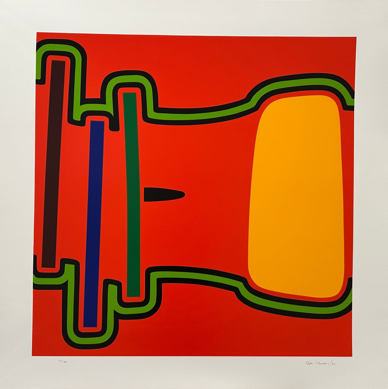 Osvaldo Mariscotti, Red Landscape, 2024
