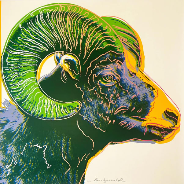 Andy Warhol, Bighorn Ram (Endangered Species), 1983