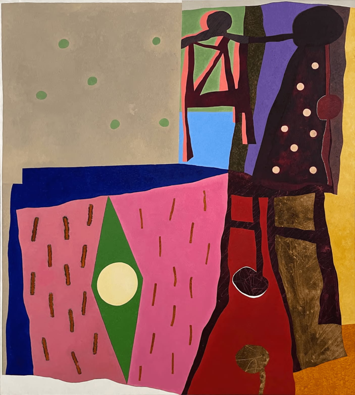 Clyde Hopkins, It was Tony's First Brush with Table Sculpture, 1999