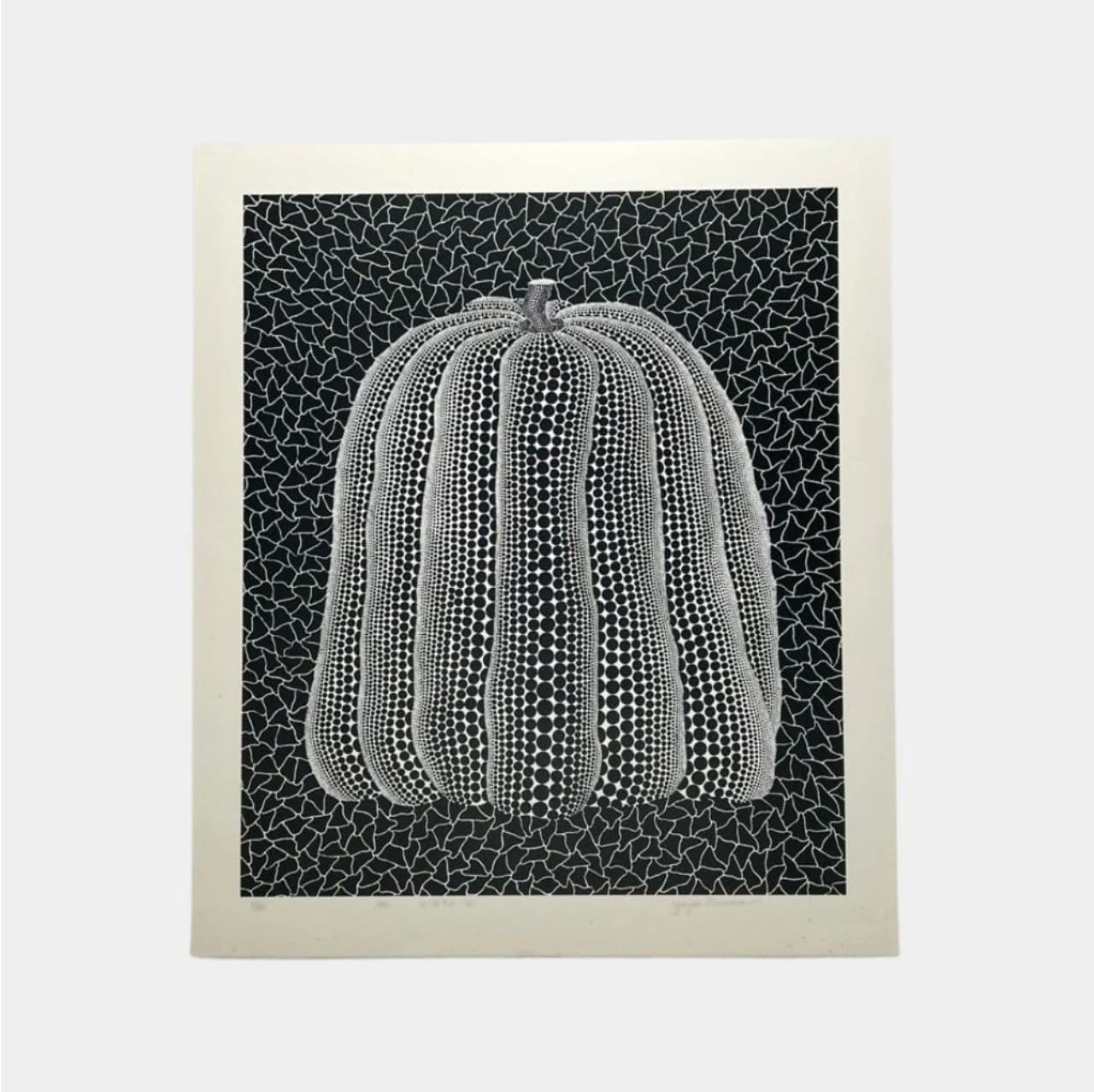 Yayoi Kusama, Pumpkin (White T), 1992