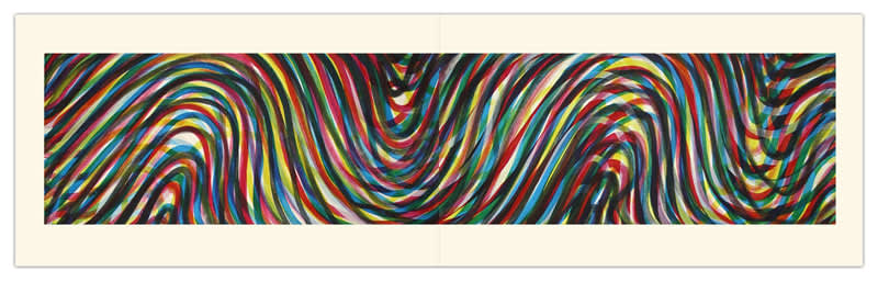 Sol Lewitt, Wavy Horizontal Lines (Diptych), 1996