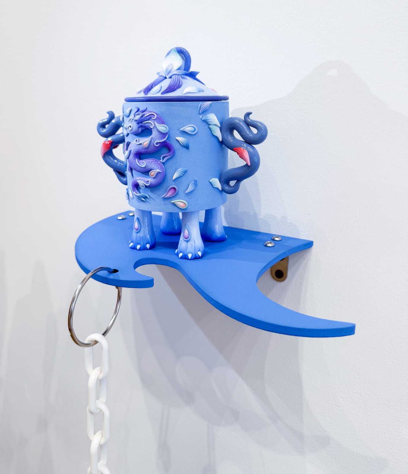 Hannah Lim, Violet Dragon Snuff Bottle, 2025