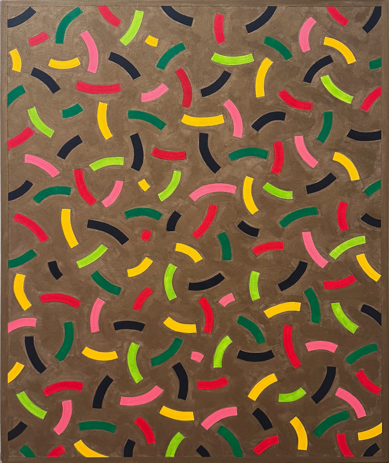 Osvaldo Mariscotti, Colored Curves (Bronze), 2024