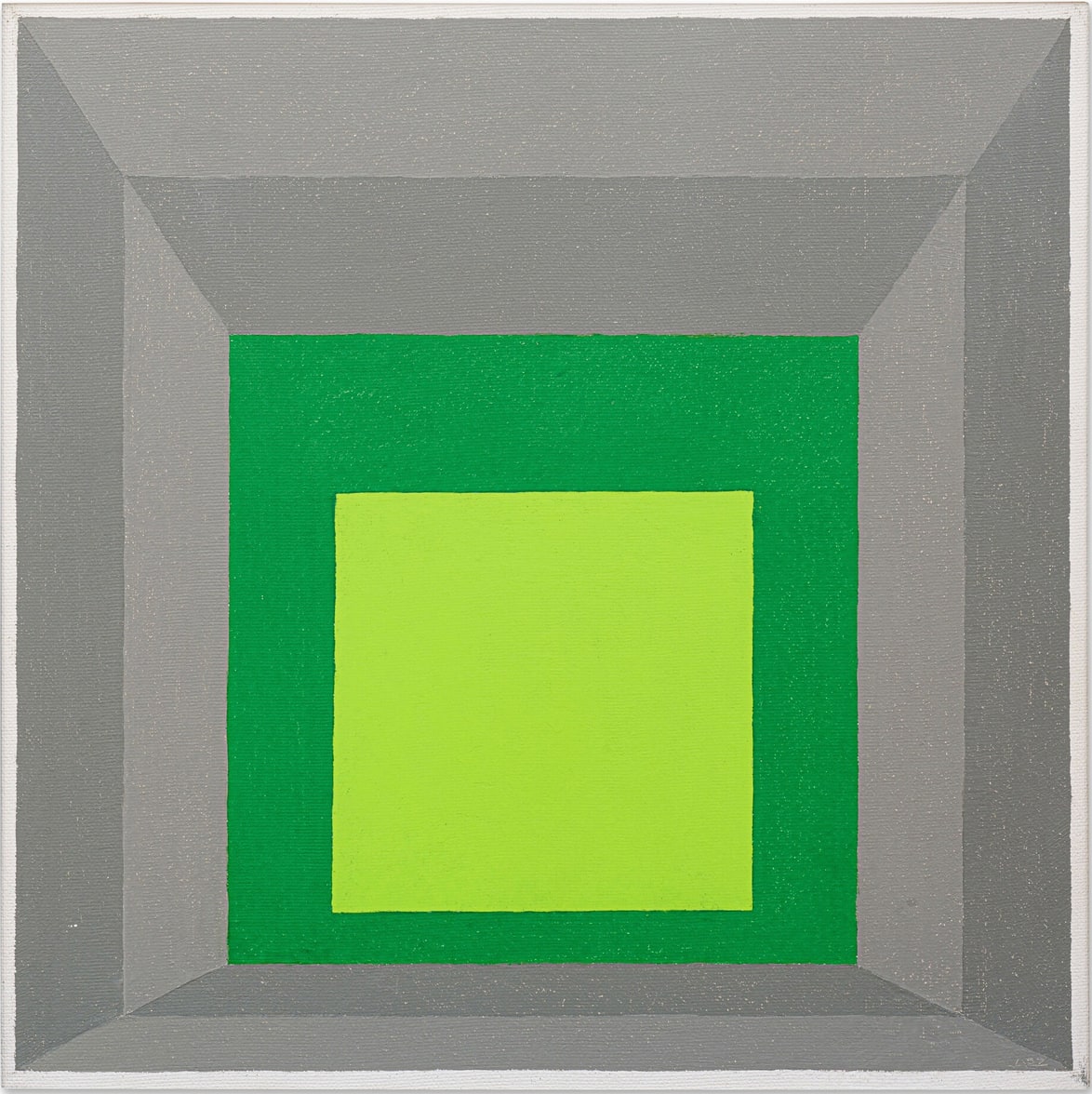 Josef Albers, Study to Homage to the Square: Juxtaposed , 1957