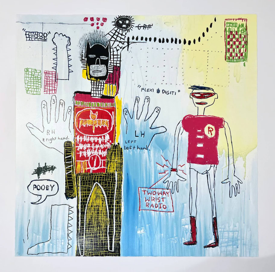 Jean-Michel Basquiat, Piano Lesson, from Superhero Portfolio, 1982/87 - 2022