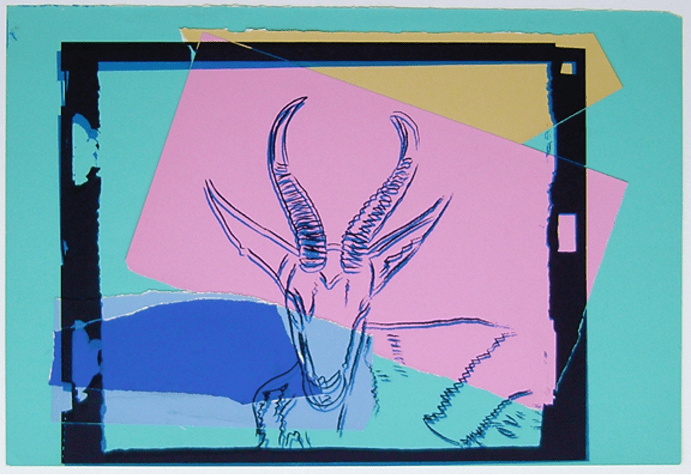 Andy Warhol, Soemmerring's Gazelle from Vanishing Animals, 1986
