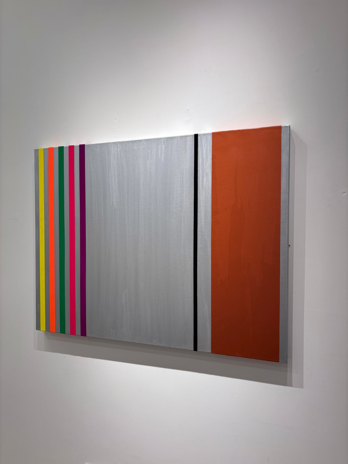 Osvaldo Mariscotti, Untitled (Black and Copper over Silver), 2025