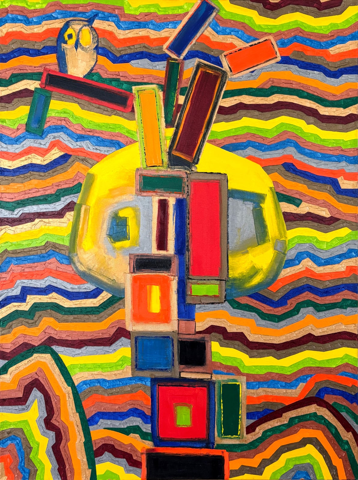 Osvaldo Mariscotti, The Valley VII (Der Blaue Reiter), 2025