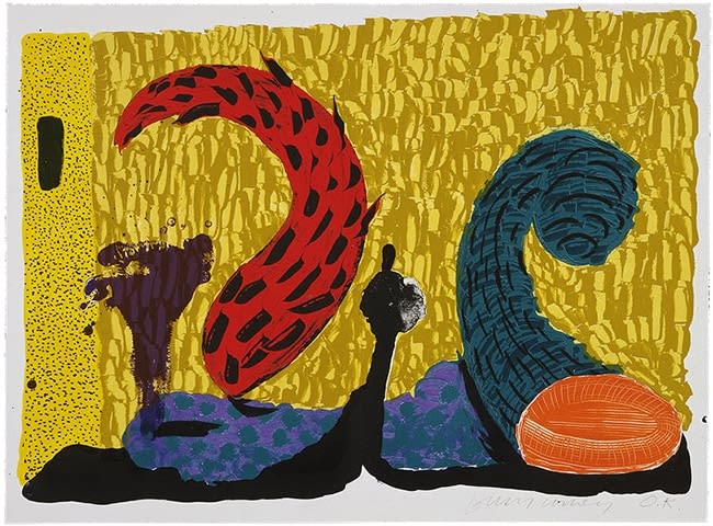 David Hockney, Pushing Up, 1994