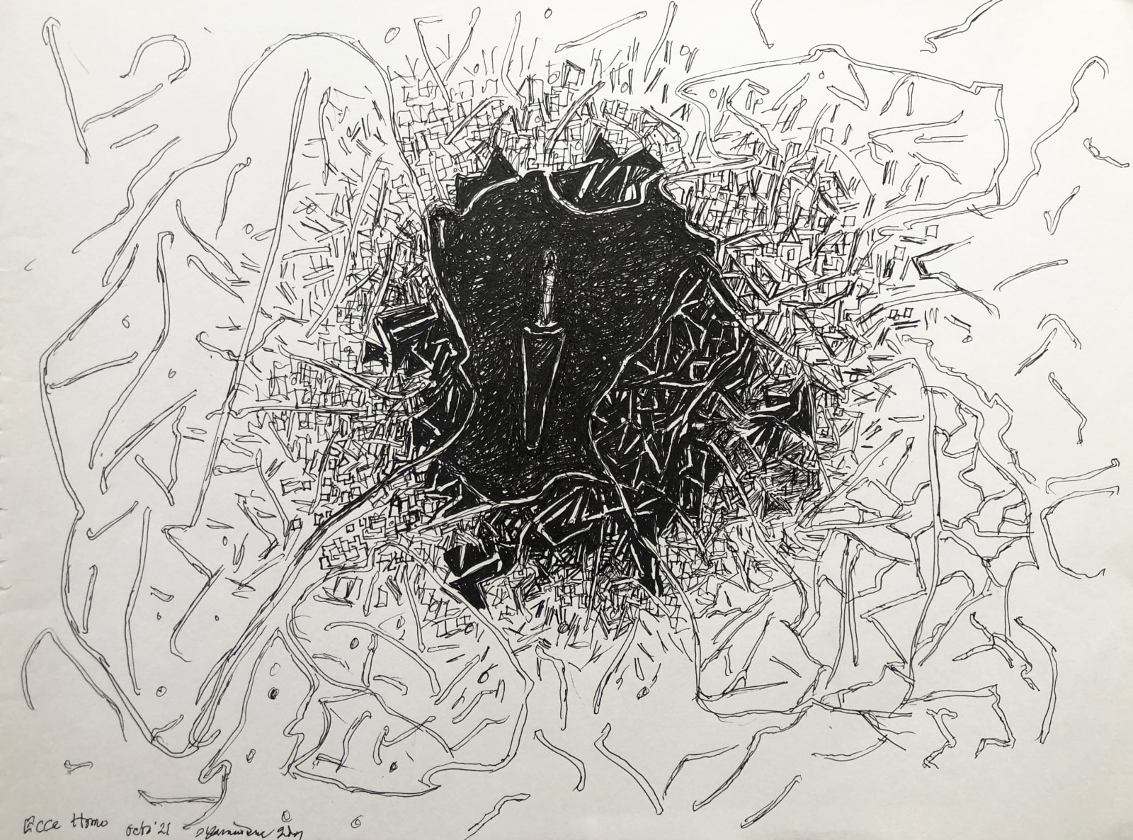 Gulammohammed Sheikh, Ecce Homo-2 , 2021