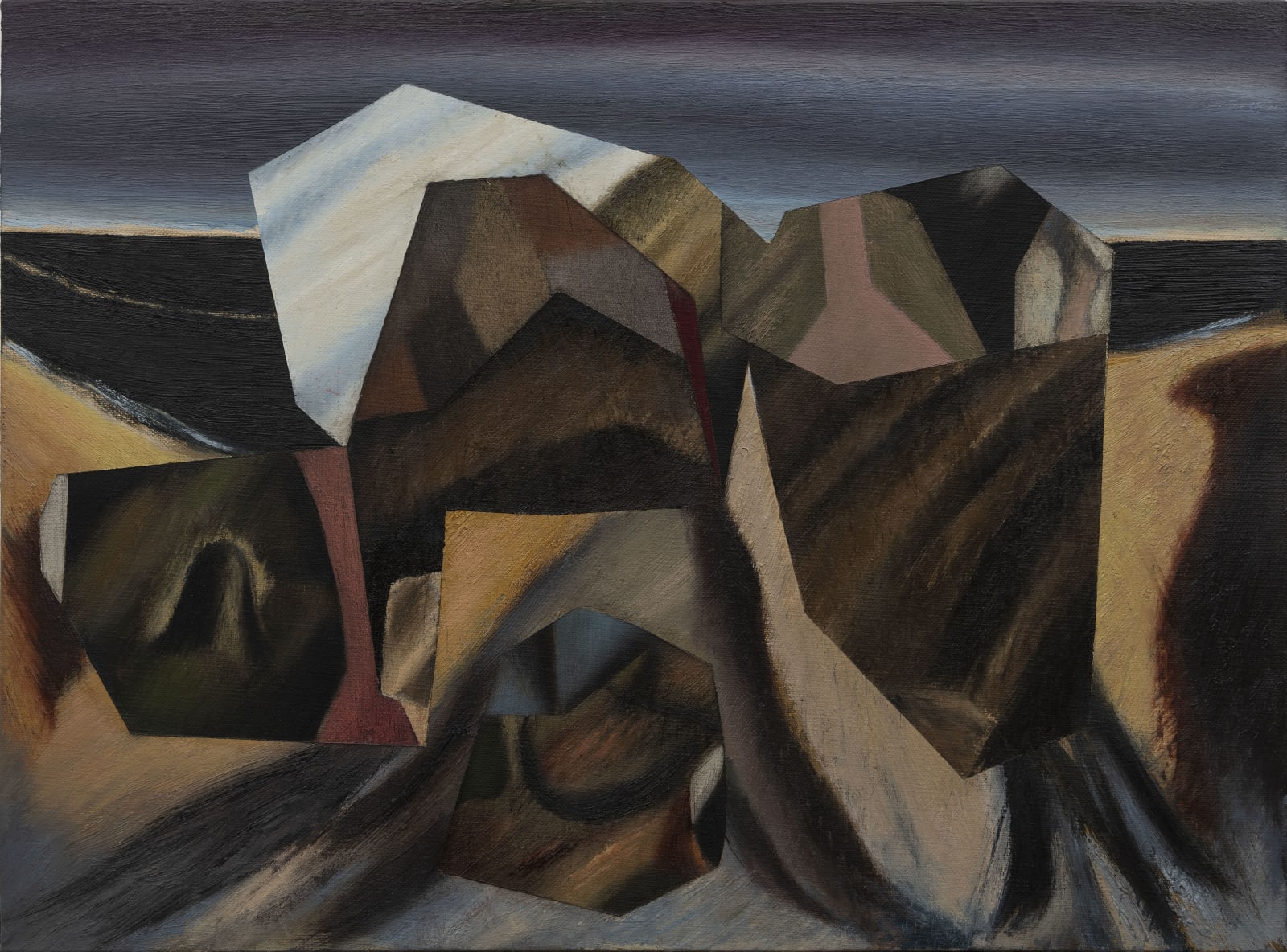 Atul Dodiya, Indigo Night, 2019