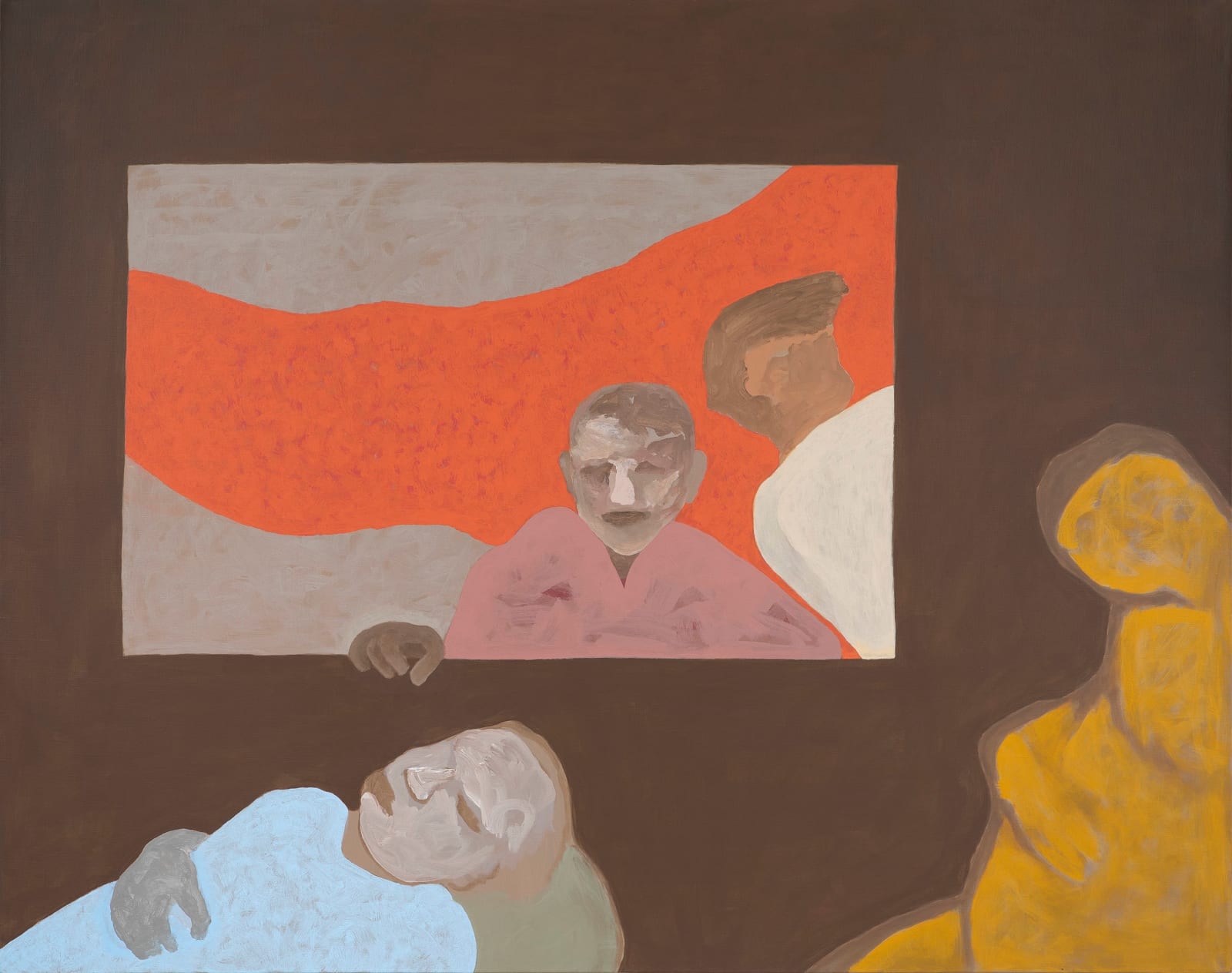 Gieve Patel, Late Evening Footboard Riders, 2021