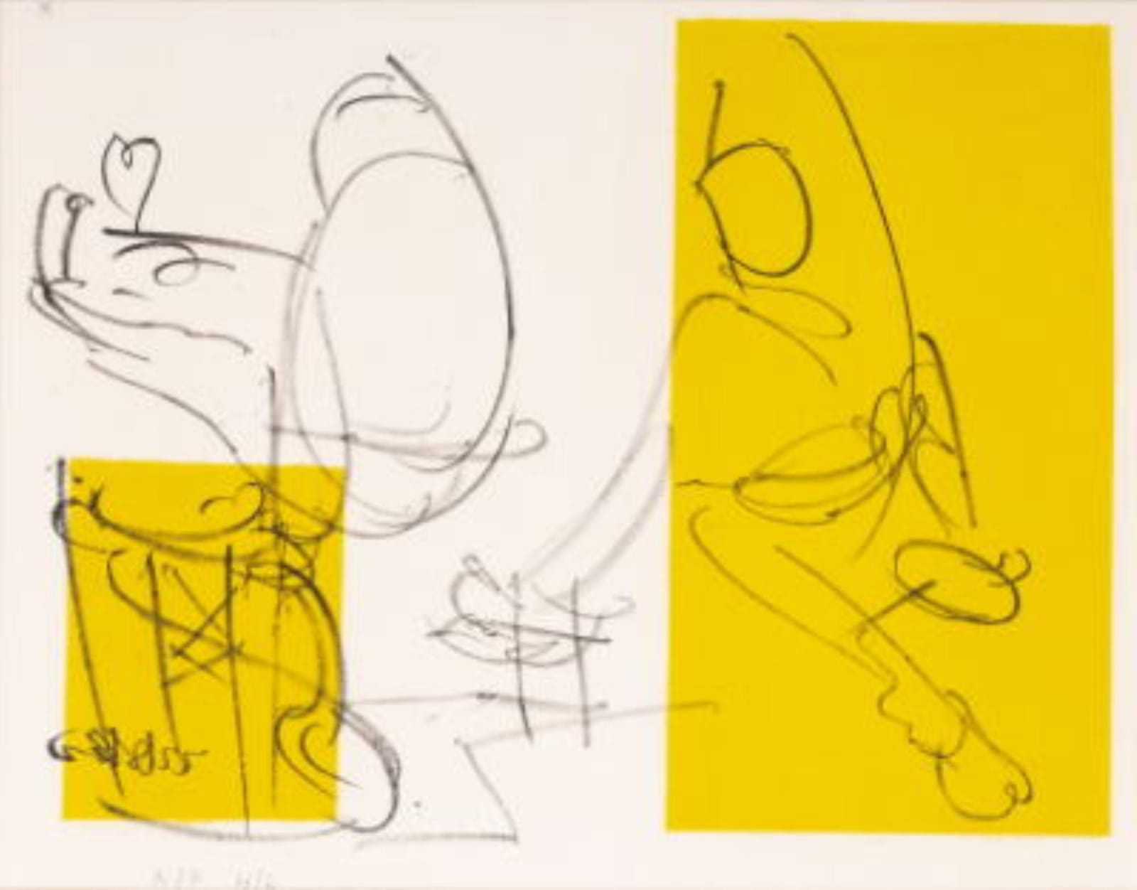 Benode Behari Mukherjee, Two Figures (Edition A/P - 4/6)