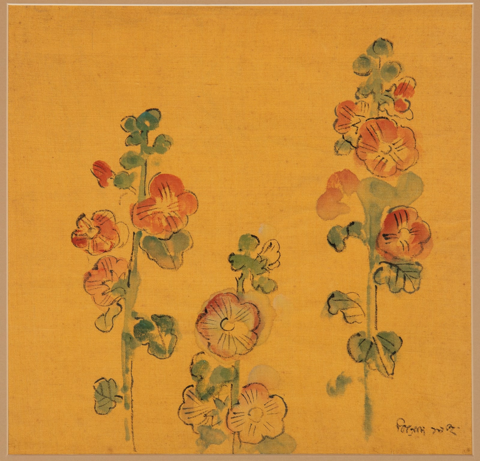 Benode Behari Mukherjee, Holi Hocks, 1952