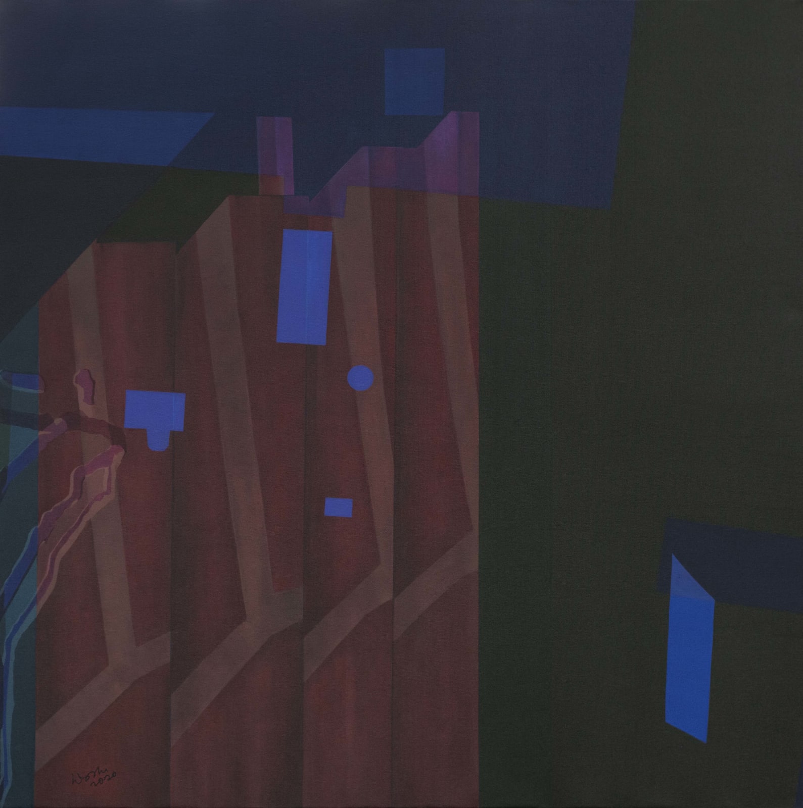 Balkrishna Doshi, Remnants of Memories - II, 2021