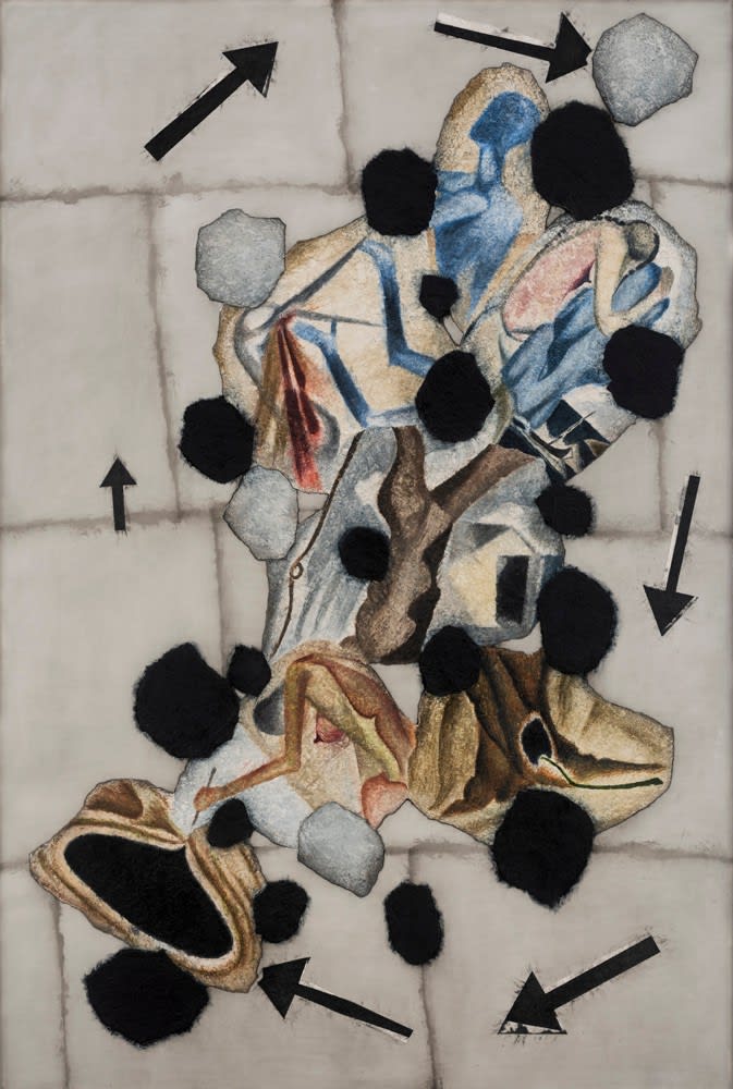 Atul Dodiya, Black Petals - II, 2018
