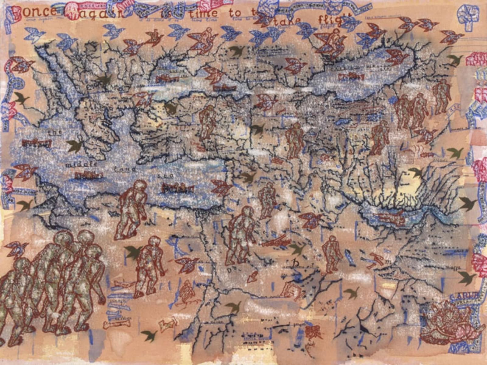 Arpita Singh, Once again it is time to take flight, 2008