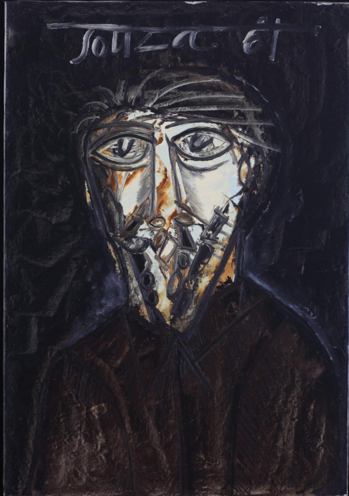 F.N. Souza, Untitled (Head), 1961