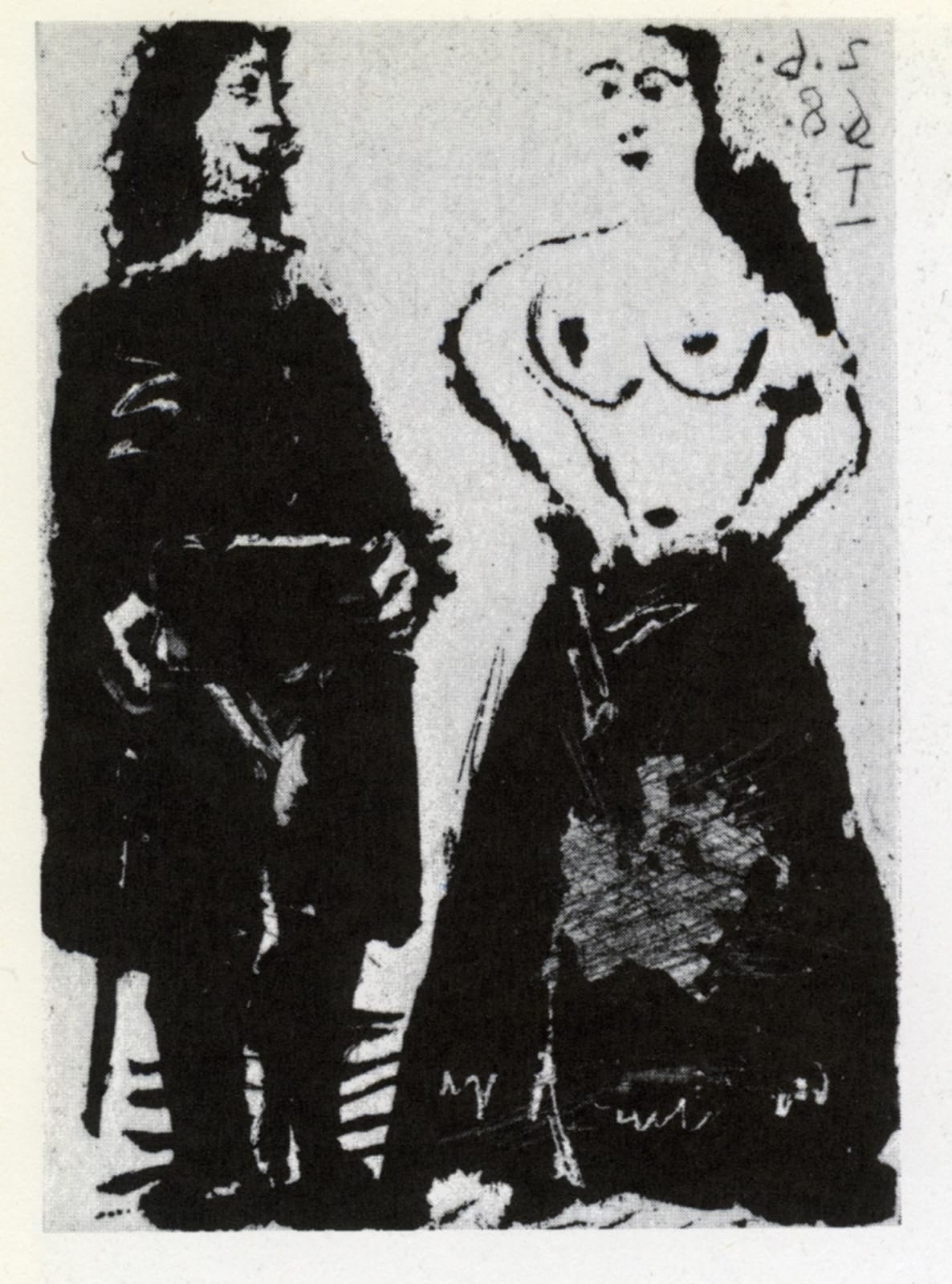 Pablo Picasso, 2nd June 1968 I 347 Series Femme et Mousquetaire,numbered 44/50, 1968