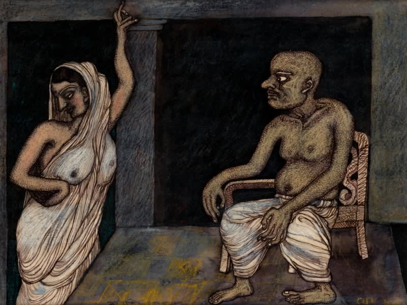 Jogen Chowdhury, Man and Woman, 1989