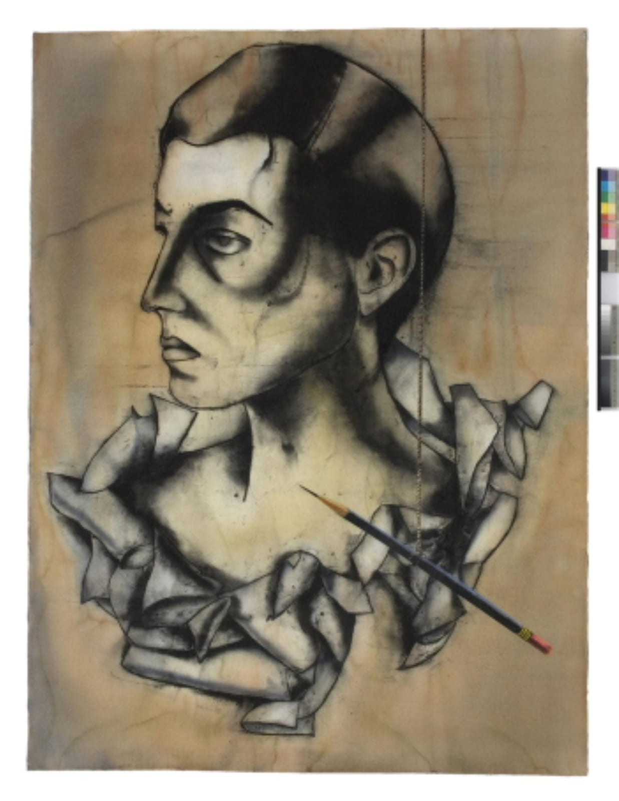 Anju Dodiya, Paper Necklace (for Sophie Calle), 2008