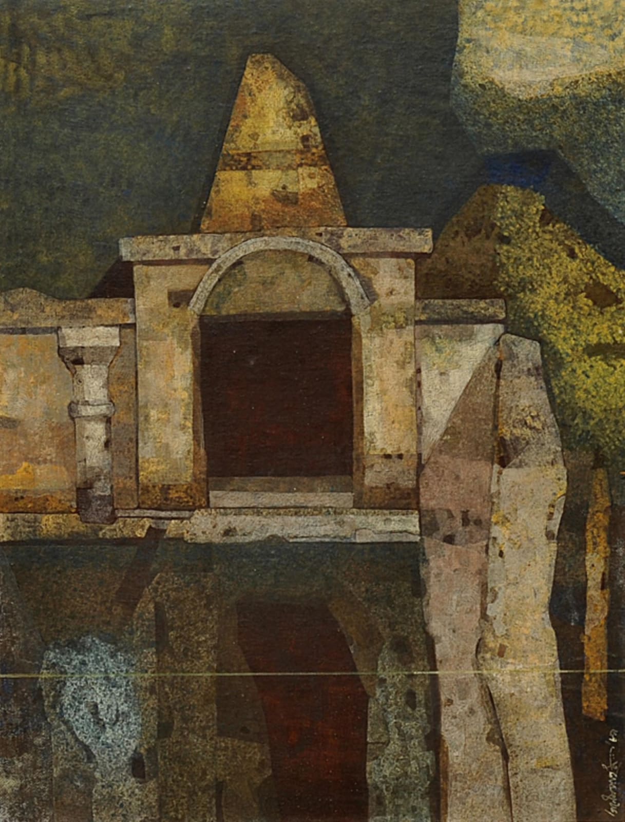 Ganesh Pyne, Untitled (The Shrine), 1989