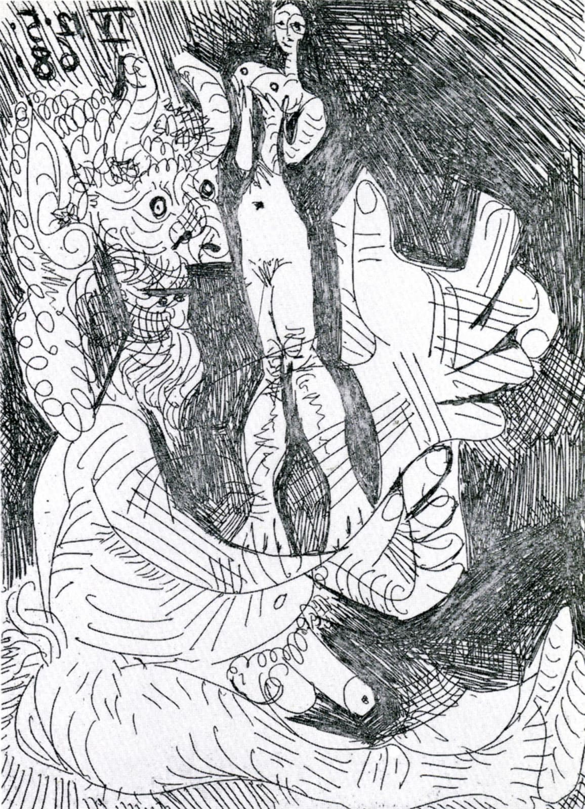 Pablo Picasso, 12th May 1968 IV 347 series , numbered 44/50, 1968