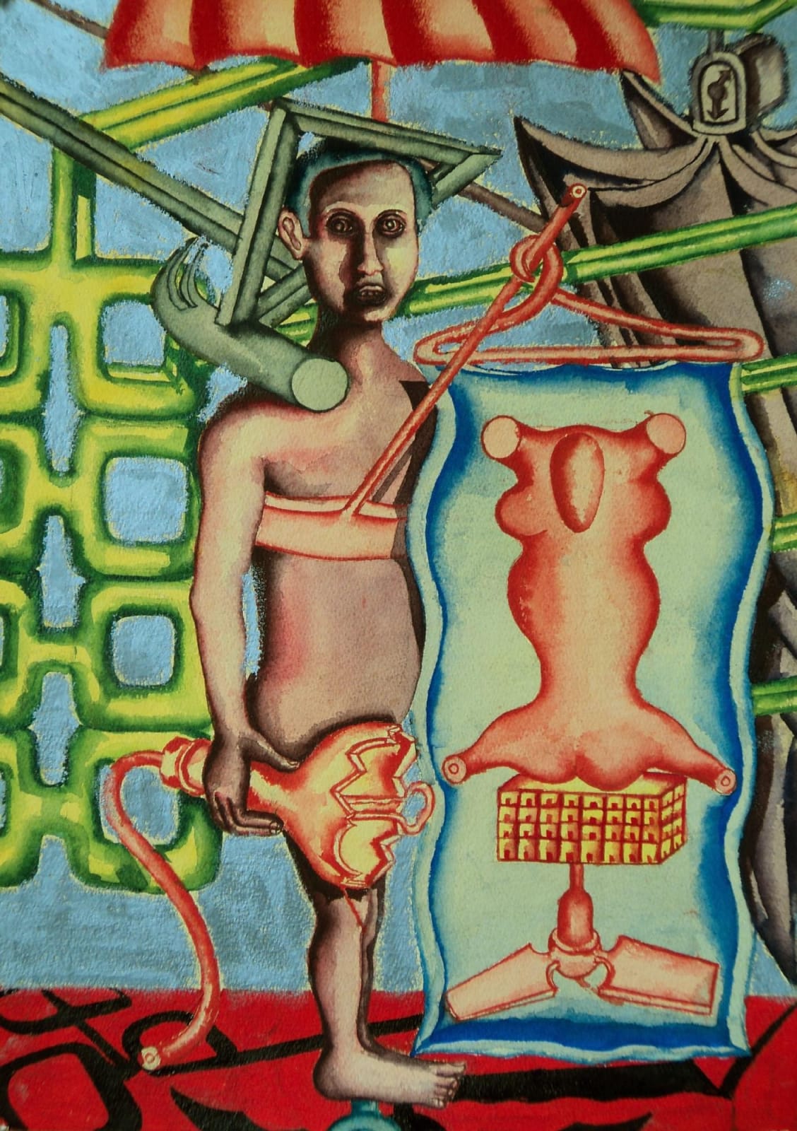 Zakkir Hussain, Man with a Flag, 2013