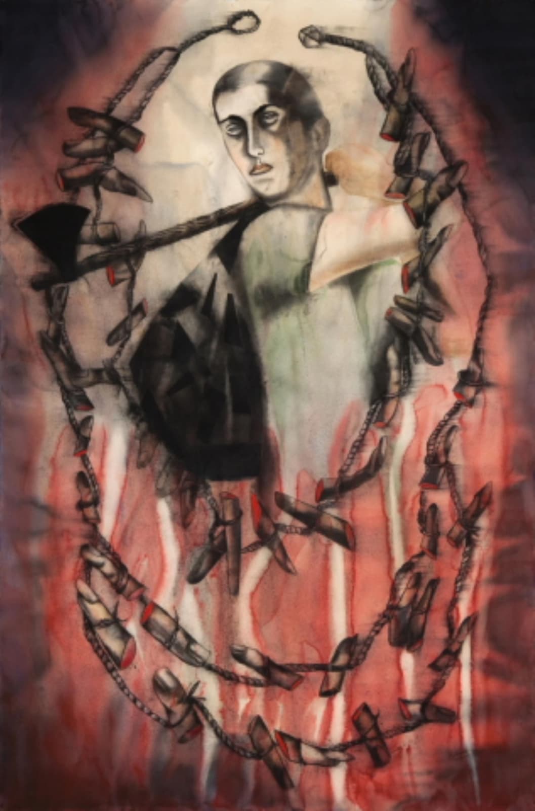 Anju Dodiya, "Finger Necklace", 2009