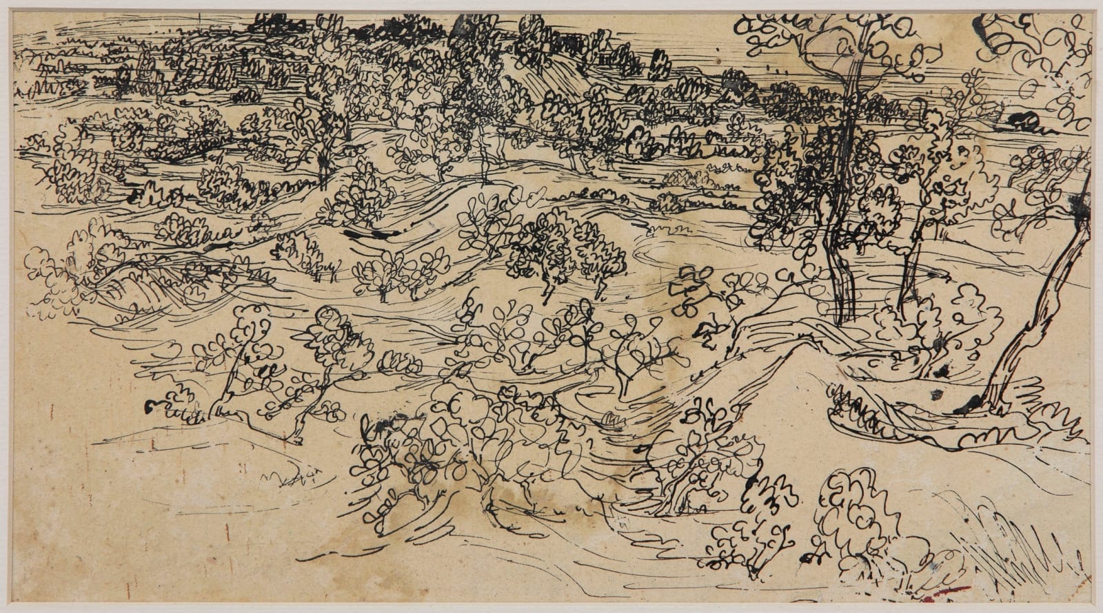 Benode Behari Mukherjee, Landscape with trees,, Late 30s