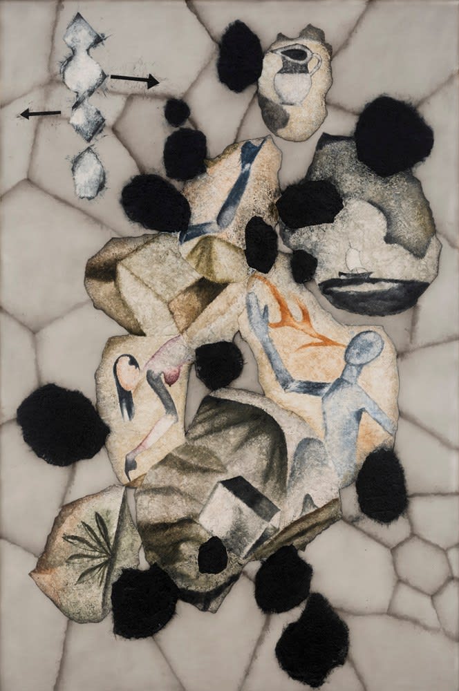 Atul Dodiya, Black Petals - I, 2018
